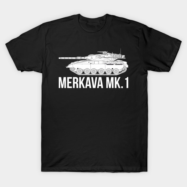 Merkava Mk.1 Israeli main battle tank T-Shirt by FAawRay